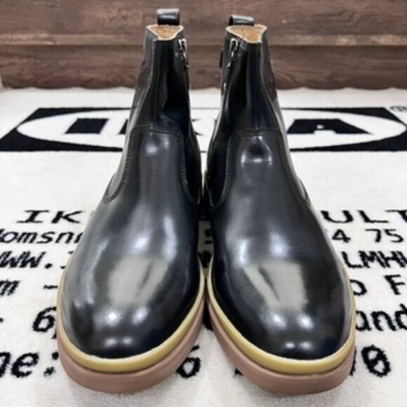 George Brown Bilt Waterproof Weatherproof Black Boots with Gum Sole - Picture 2 of 9